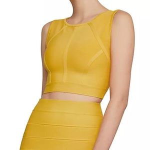 BCBGMAXAZRIA Fanella crop top NWOT